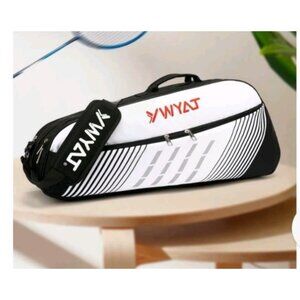 Ywyat Waterproof Badminton Racket Bag Zippered Compartments & Shoulder Strap
